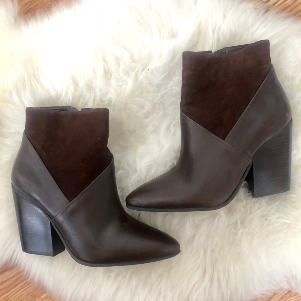 New Vince Camuto Brown Ankle Boots 5-5 1/2